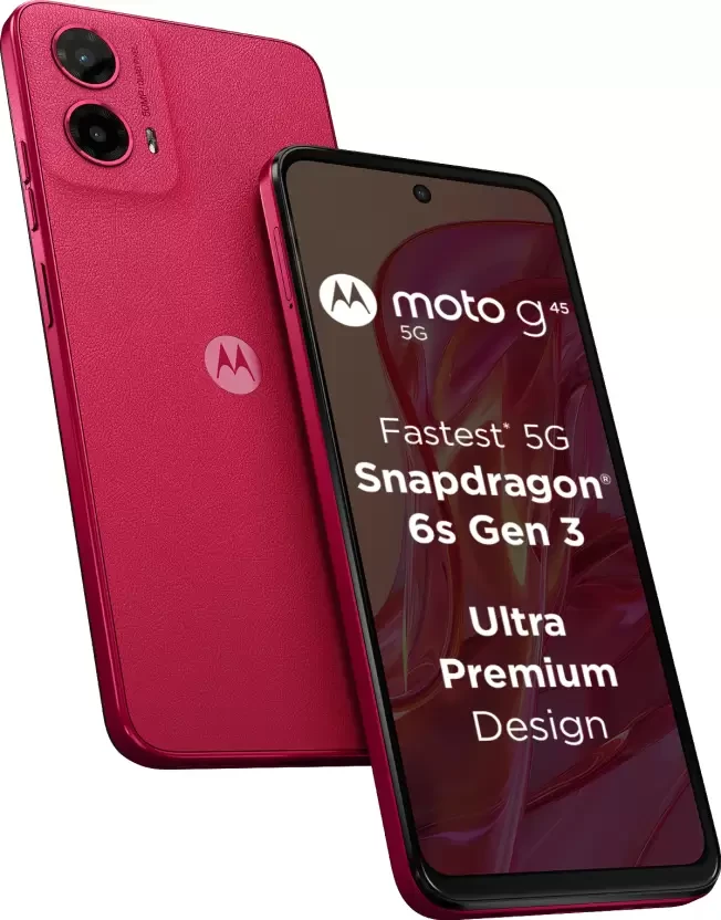 Motorola g45 5G (Viva Magenta, 128 GB)  (4 GB RAM)